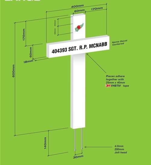 FoRT Memorial Crosses LARGE FoRT Memorial Crosses LARGE